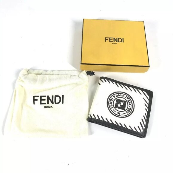 FENDI 7M0169 Compact wallet Joshua Vides Collab Bill Compartment Folded wallet - Picture 1 of 15
